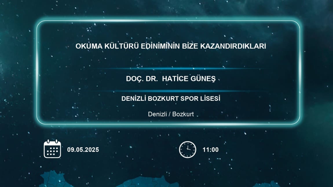 TÜBİTAK BİLİM SÖYLEŞİLERİ ETKİNLİĞİMİZ